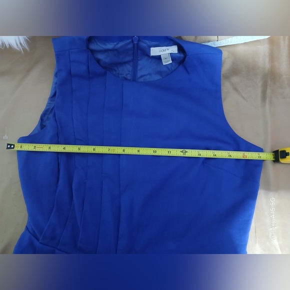 J. Crew Vibrant Blue Mini Dress with planks - Picture 10 of 10